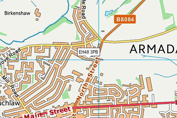 EH48 3PB map - OS VectorMap District (Ordnance Survey) EH48 3PB map - OS VectorMap District (Ordnance Survey)