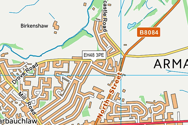 EH48 3PE map - OS VectorMap District (Ordnance Survey) EH48 3PE map - OS VectorMap District (Ordnance Survey)