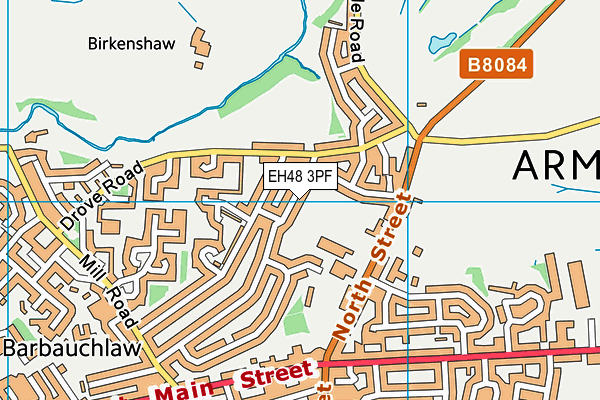 EH48 3PF map - OS VectorMap District (Ordnance Survey) EH48 3PF map - OS VectorMap District (Ordnance Survey)
