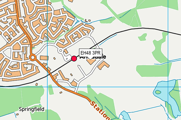 EH48 3PR map - OS VectorMap District (Ordnance Survey) EH48 3PR map - OS VectorMap District (Ordnance Survey)