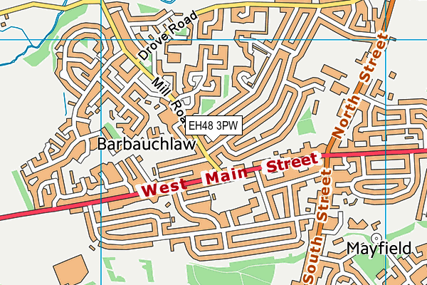 EH48 3PW map - OS VectorMap District (Ordnance Survey) EH48 3PW map - OS VectorMap District (Ordnance Survey)