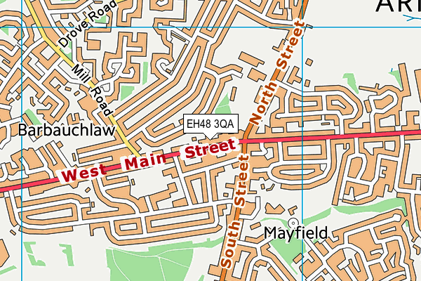 EH48 3QA map - OS VectorMap District (Ordnance Survey) EH48 3QA map - OS VectorMap District (Ordnance Survey)