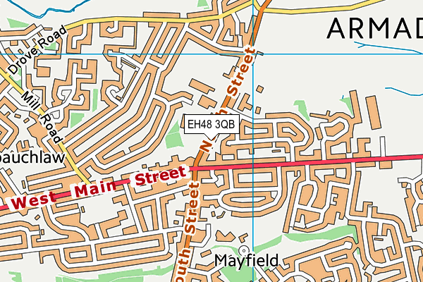 EH48 3QB map - OS VectorMap District (Ordnance Survey) EH48 3QB map - OS VectorMap District (Ordnance Survey)