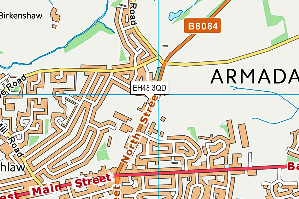 EH48 3QD map - OS VectorMap District (Ordnance Survey) EH48 3QD map - OS VectorMap District (Ordnance Survey)
