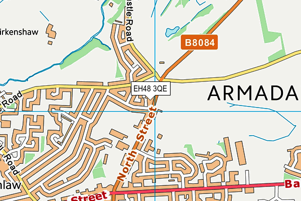 EH48 3QE map - OS VectorMap District (Ordnance Survey) EH48 3QE map - OS VectorMap District (Ordnance Survey)