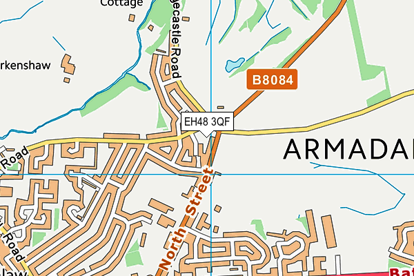 EH48 3QF map - OS VectorMap District (Ordnance Survey) EH48 3QF map - OS VectorMap District (Ordnance Survey)