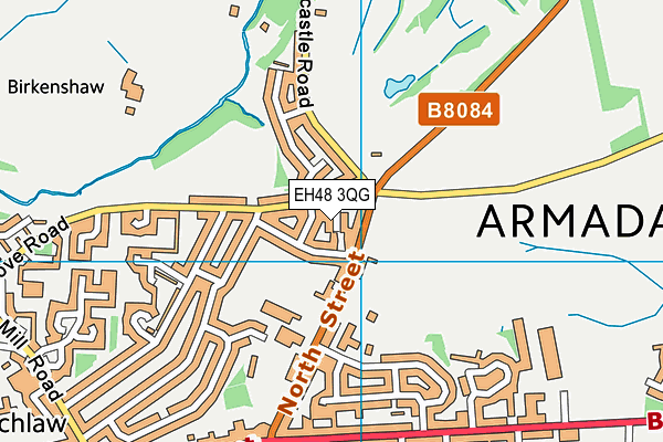 EH48 3QG map - OS VectorMap District (Ordnance Survey) EH48 3QG map - OS VectorMap District (Ordnance Survey)