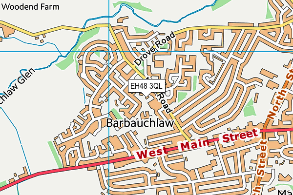 EH48 3QL map - OS VectorMap District (Ordnance Survey) EH48 3QL map - OS VectorMap District (Ordnance Survey)