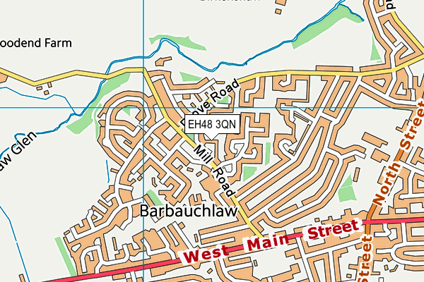 EH48 3QN map - OS VectorMap District (Ordnance Survey) EH48 3QN map - OS VectorMap District (Ordnance Survey)