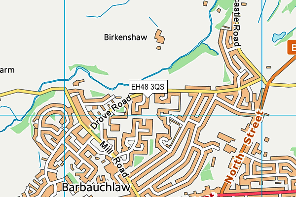 EH48 3QS map - OS VectorMap District (Ordnance Survey) EH48 3QS map - OS VectorMap District (Ordnance Survey)