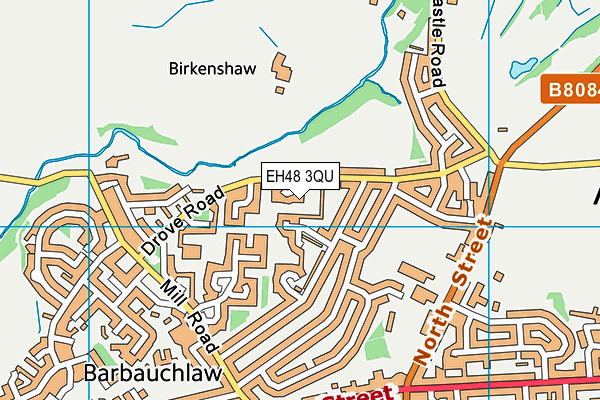 EH48 3QU map - OS VectorMap District (Ordnance Survey) EH48 3QU map - OS VectorMap District (Ordnance Survey)