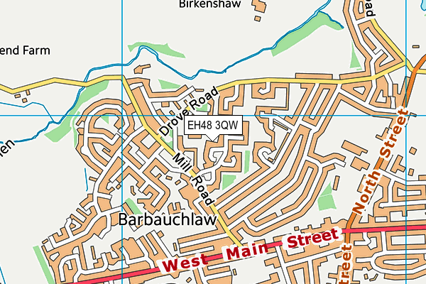 EH48 3QW map - OS VectorMap District (Ordnance Survey) EH48 3QW map - OS VectorMap District (Ordnance Survey)