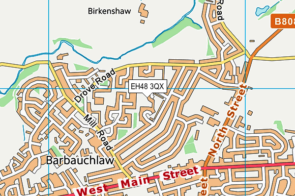 EH48 3QX map - OS VectorMap District (Ordnance Survey) EH48 3QX map - OS VectorMap District (Ordnance Survey)