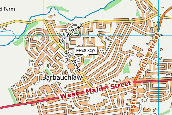 EH48 3QY map - OS VectorMap District (Ordnance Survey) EH48 3QY map - OS VectorMap District (Ordnance Survey)