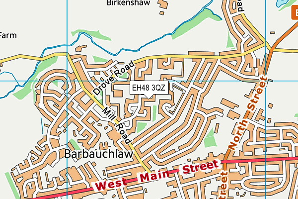 EH48 3QZ map - OS VectorMap District (Ordnance Survey) EH48 3QZ map - OS VectorMap District (Ordnance Survey)