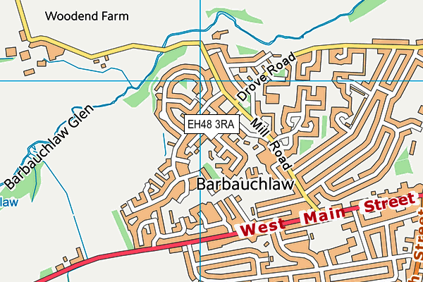 EH48 3RA map - OS VectorMap District (Ordnance Survey) EH48 3RA map - OS VectorMap District (Ordnance Survey)