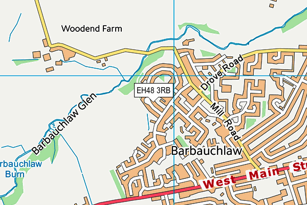 EH48 3RB map - OS VectorMap District (Ordnance Survey) EH48 3RB map - OS VectorMap District (Ordnance Survey)