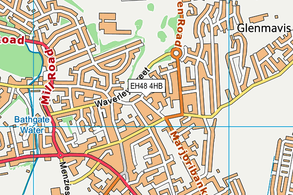 EH48 4HB map - OS VectorMap District (Ordnance Survey) EH48 4HB map - OS VectorMap District (Ordnance Survey)