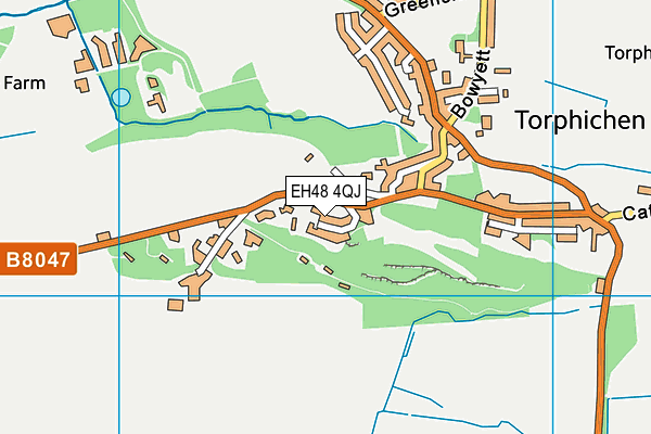 EH48 4QJ map - OS VectorMap District (Ordnance Survey) EH48 4QJ map - OS VectorMap District (Ordnance Survey)
