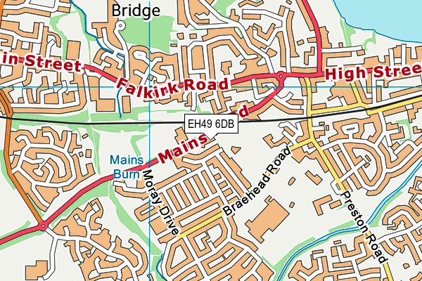 EH49 6DB map - OS VectorMap District (Ordnance Survey) EH49 6DB map - OS VectorMap District (Ordnance Survey)