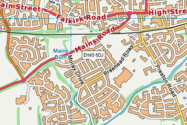 EH49 6DJ map - OS VectorMap District (Ordnance Survey) EH49 6DJ map - OS VectorMap District (Ordnance Survey)