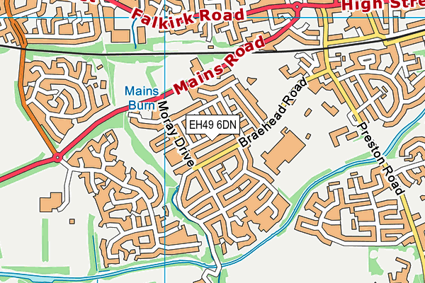 EH49 6DN map - OS VectorMap District (Ordnance Survey) EH49 6DN map - OS VectorMap District (Ordnance Survey)