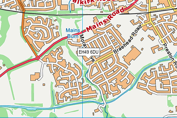 EH49 6DU map - OS VectorMap District (Ordnance Survey) EH49 6DU map - OS VectorMap District (Ordnance Survey)