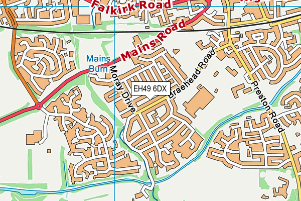 EH49 6DX map - OS VectorMap District (Ordnance Survey) EH49 6DX map - OS VectorMap District (Ordnance Survey)