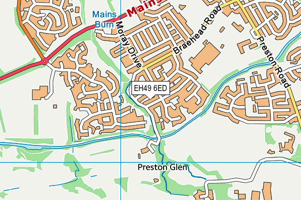 EH49 6ED map - OS VectorMap District (Ordnance Survey) EH49 6ED map - OS VectorMap District (Ordnance Survey)