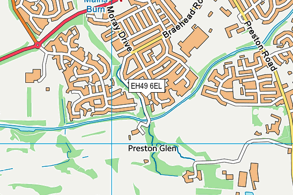 EH49 6EL map - OS VectorMap District (Ordnance Survey) EH49 6EL map - OS VectorMap District (Ordnance Survey)