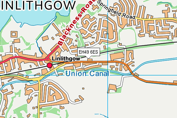 EH49 6ES map - OS VectorMap District (Ordnance Survey) EH49 6ES map - OS VectorMap District (Ordnance Survey)