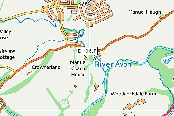 EH49 6JF map - OS VectorMap District (Ordnance Survey) EH49 6JF map - OS VectorMap District (Ordnance Survey)