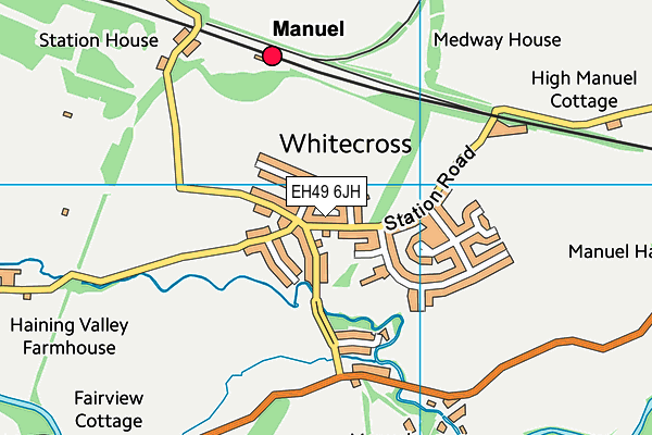 EH49 6JH map - OS VectorMap District (Ordnance Survey) EH49 6JH map - OS VectorMap District (Ordnance Survey)