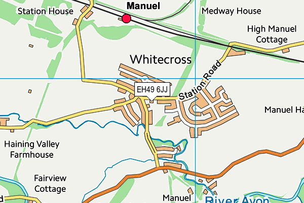 EH49 6JJ map - OS VectorMap District (Ordnance Survey) EH49 6JJ map - OS VectorMap District (Ordnance Survey)