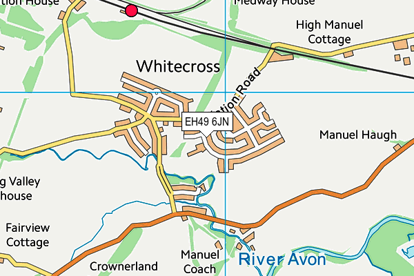 EH49 6JN map - OS VectorMap District (Ordnance Survey) EH49 6JN map - OS VectorMap District (Ordnance Survey)