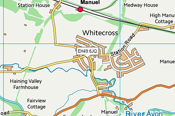 EH49 6JQ map - OS VectorMap District (Ordnance Survey) EH49 6JQ map - OS VectorMap District (Ordnance Survey)