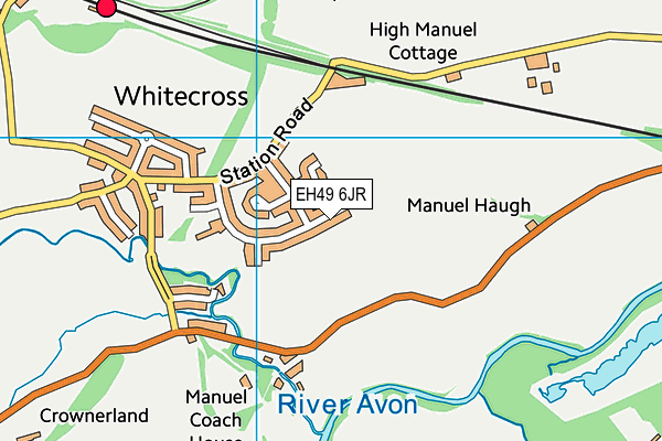 EH49 6JR map - OS VectorMap District (Ordnance Survey) EH49 6JR map - OS VectorMap District (Ordnance Survey)