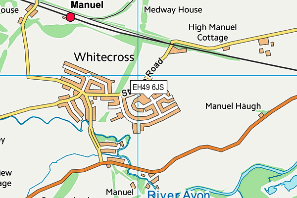 EH49 6JS map - OS VectorMap District (Ordnance Survey) EH49 6JS map - OS VectorMap District (Ordnance Survey)