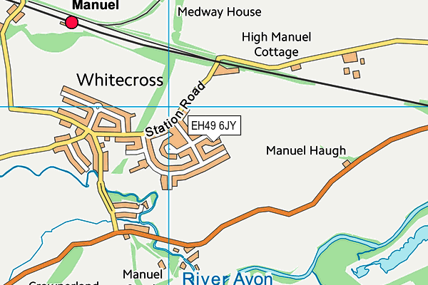 EH49 6JY map - OS VectorMap District (Ordnance Survey) EH49 6JY map - OS VectorMap District (Ordnance Survey)