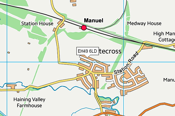 EH49 6LD map - OS VectorMap District (Ordnance Survey) EH49 6LD map - OS VectorMap District (Ordnance Survey)