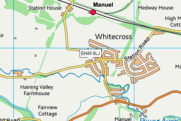 EH49 6LJ map - OS VectorMap District (Ordnance Survey) EH49 6LJ map - OS VectorMap District (Ordnance Survey)