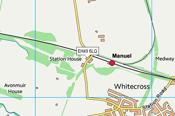 EH49 6LQ map - OS VectorMap District (Ordnance Survey) EH49 6LQ map - OS VectorMap District (Ordnance Survey)