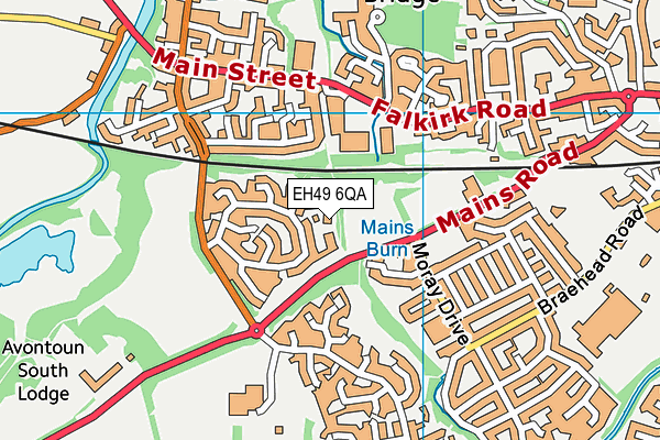 EH49 6QA map - OS VectorMap District (Ordnance Survey) EH49 6QA map - OS VectorMap District (Ordnance Survey)