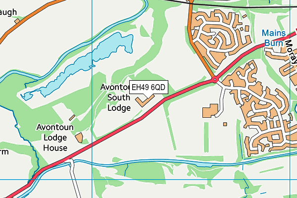 EH49 6QD map - OS VectorMap District (Ordnance Survey) EH49 6QD map - OS VectorMap District (Ordnance Survey)
