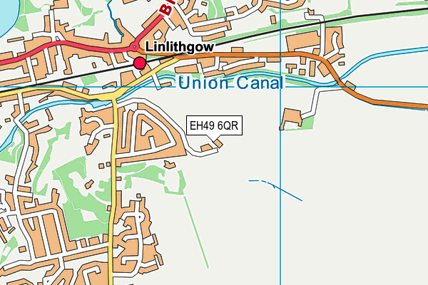 EH49 6QR map - OS VectorMap District (Ordnance Survey) EH49 6QR map - OS VectorMap District (Ordnance Survey)