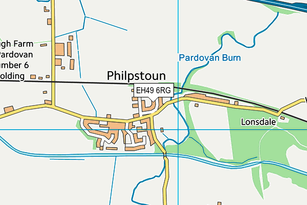 EH49 6RG map - OS VectorMap District (Ordnance Survey) EH49 6RG map - OS VectorMap District (Ordnance Survey)