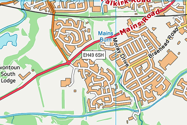 EH49 6SH map - OS VectorMap District (Ordnance Survey) EH49 6SH map - OS VectorMap District (Ordnance Survey)