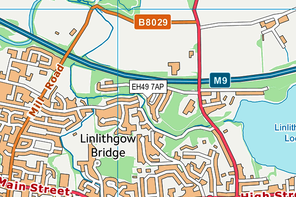 EH49 7AP map - OS VectorMap District (Ordnance Survey) EH49 7AP map - OS VectorMap District (Ordnance Survey)