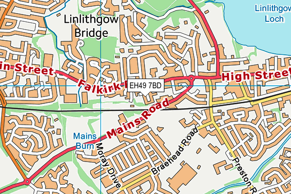 EH49 7BD map - OS VectorMap District (Ordnance Survey) EH49 7BD map - OS VectorMap District (Ordnance Survey)