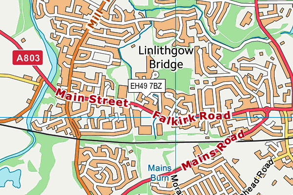 EH49 7BZ map - OS VectorMap District (Ordnance Survey) EH49 7BZ map - OS VectorMap District (Ordnance Survey)
